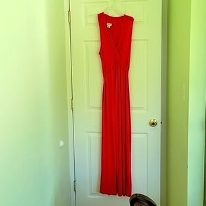 RED MOTHERHOOD MATERNITY maxi dress, Medium size, long dress